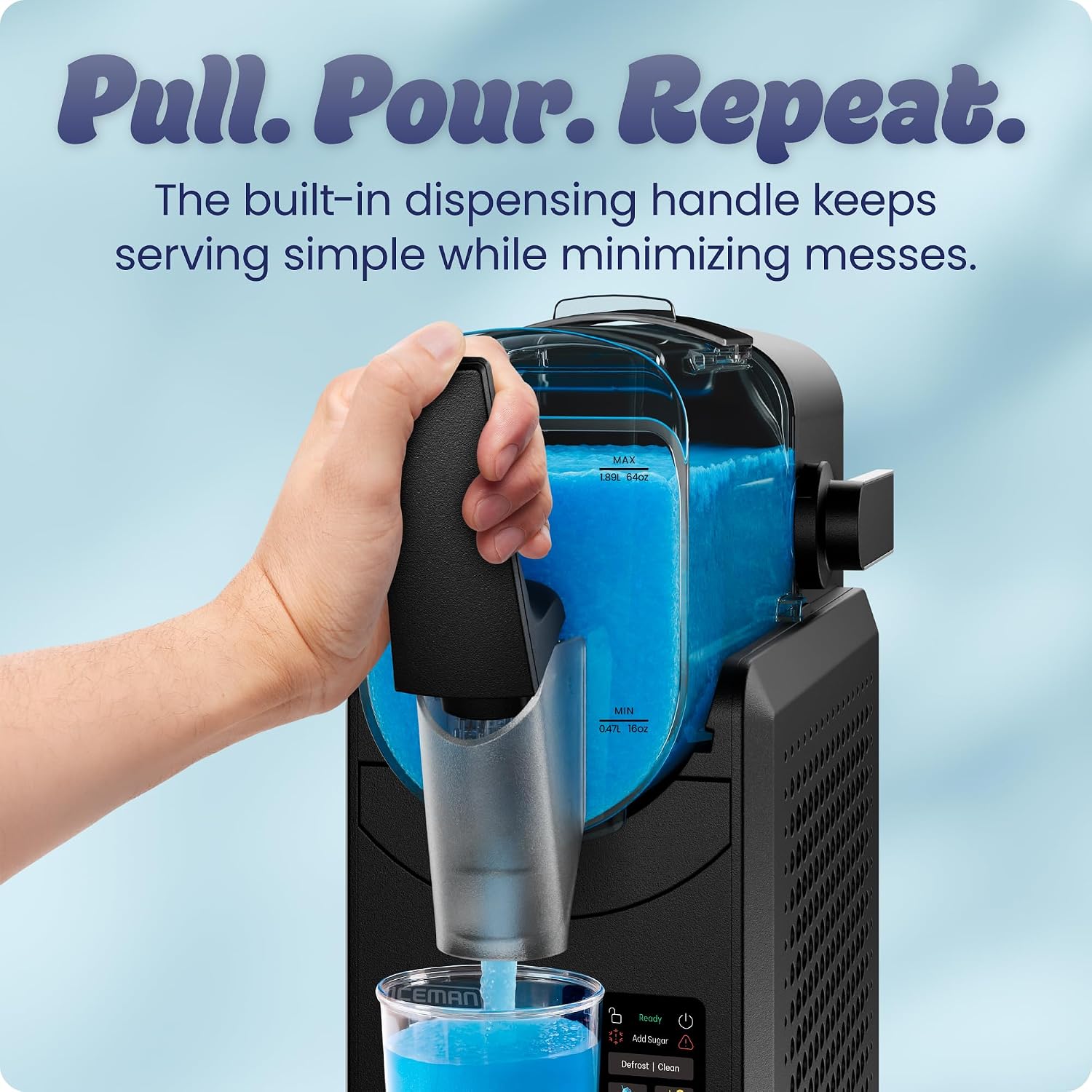 Thumbnail 6 de Iceman Slush-Ease MAX RJ62-20A-BLK-AM Slushie Machine, 5 Presets, 90 oz