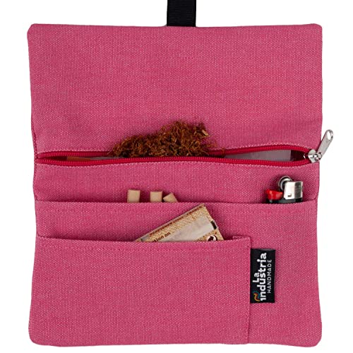 Detalle de Blague à tabac à rouler hydrofuge – Pochette 30/50 g de La Industrie Handmade