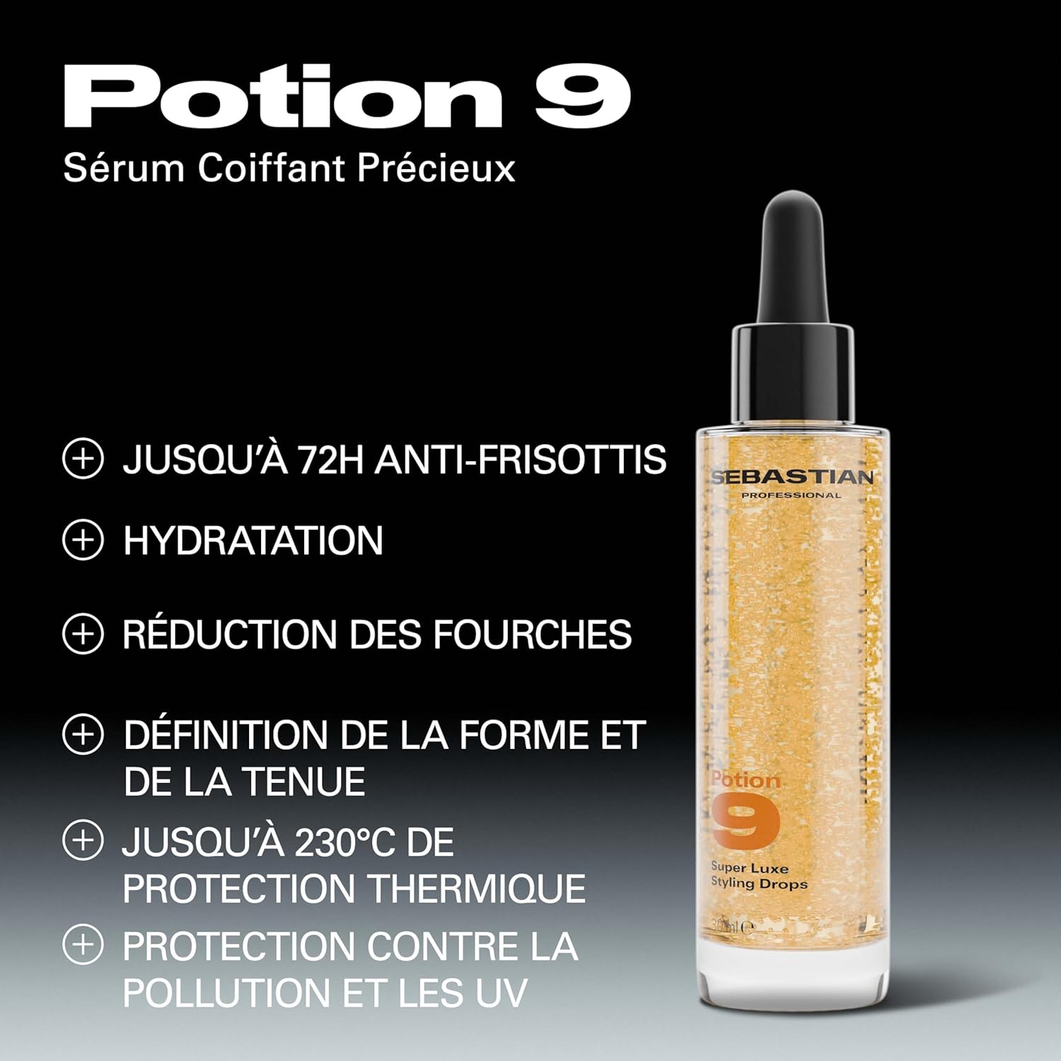 Thumbnail 1 de Sebastian Professional Potion 9 — sérum coiffant multi-bénéfices pour cheveux, 30 ml