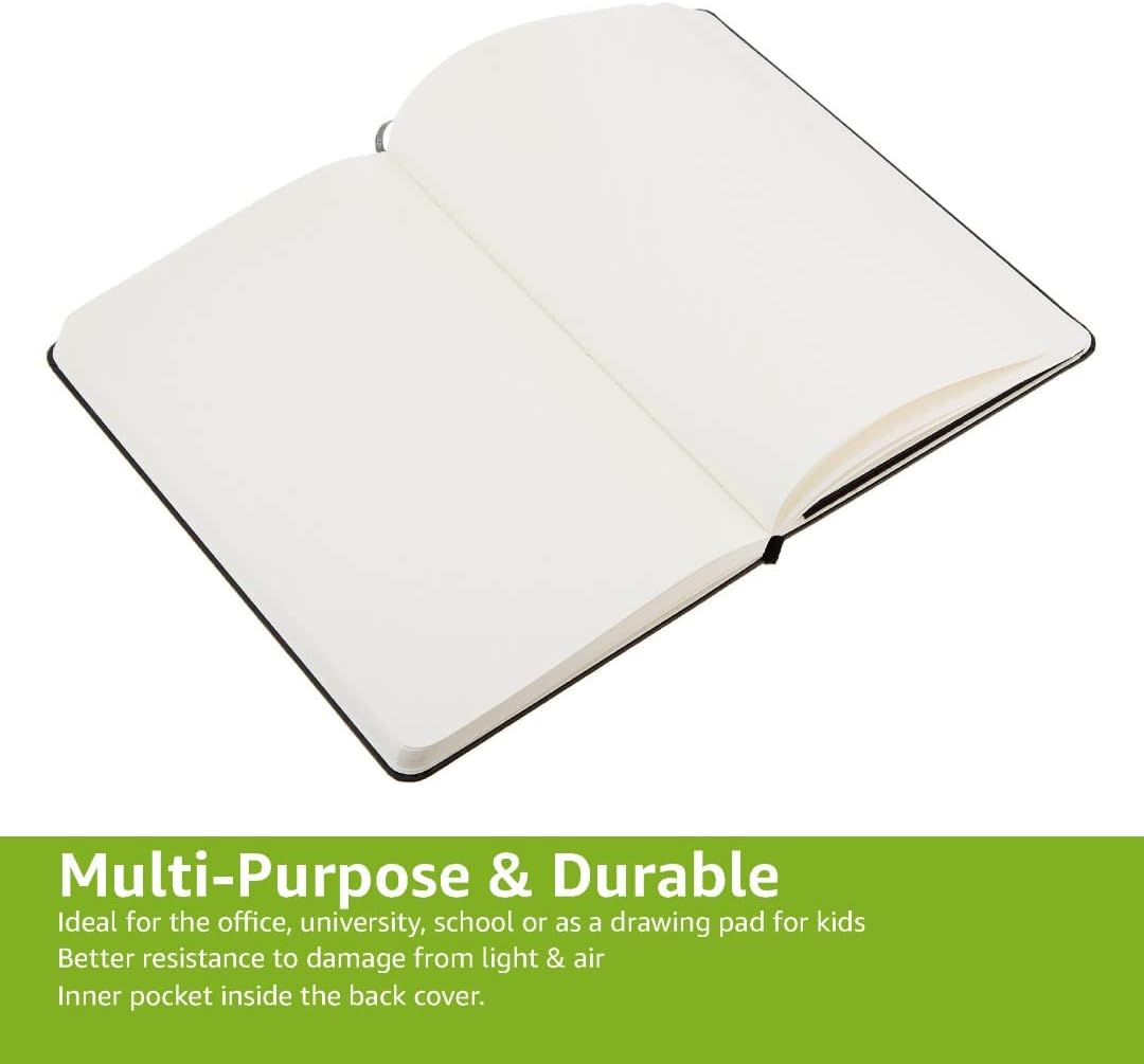 Thumbnail 3 de Amazon Basics Classic Notebook A5 plain, black 📒