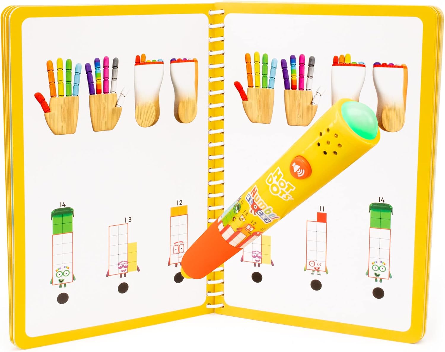 Thumbnail 4 de Learning Resources Hot Dots Numberblocks 11–20 libro attività 60 giochi