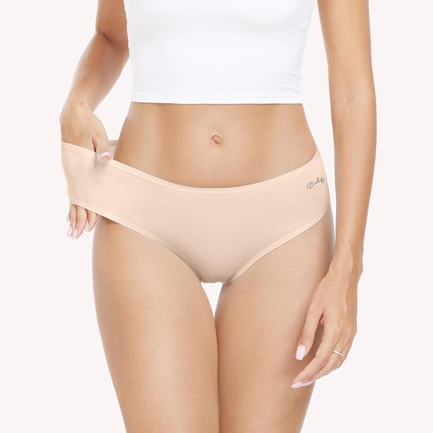 Thumbnail 1 de Anqier Damen-Unterhosen im 6er-Pack aus Baumwolle (95 % Baumwolle, 5 % Elasthan) – bequeme Hipster-Slips