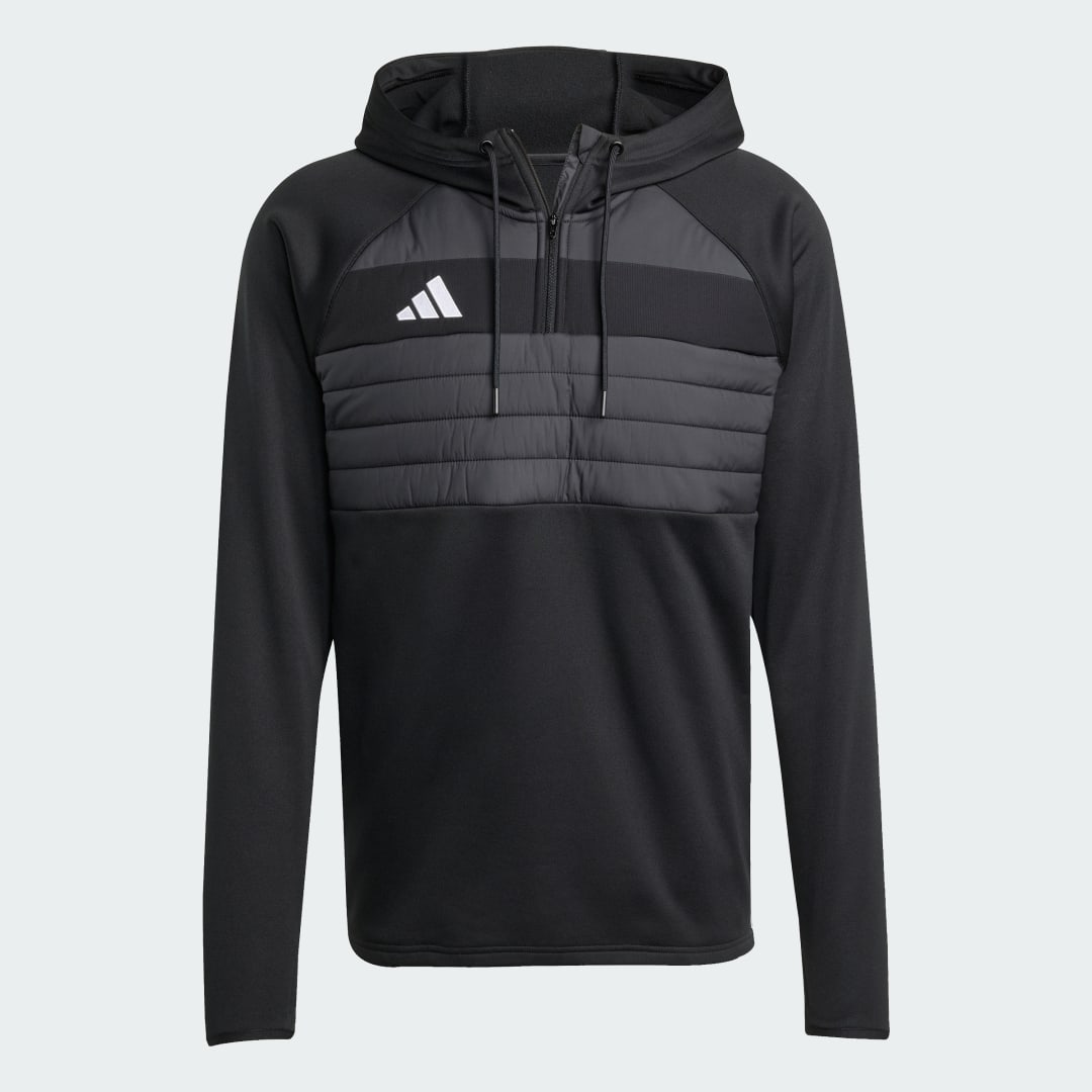 Detalle de Adidas Tiro 25 Essentials Winterized. Camiseta de entrenamiento de manga larga, color negro
