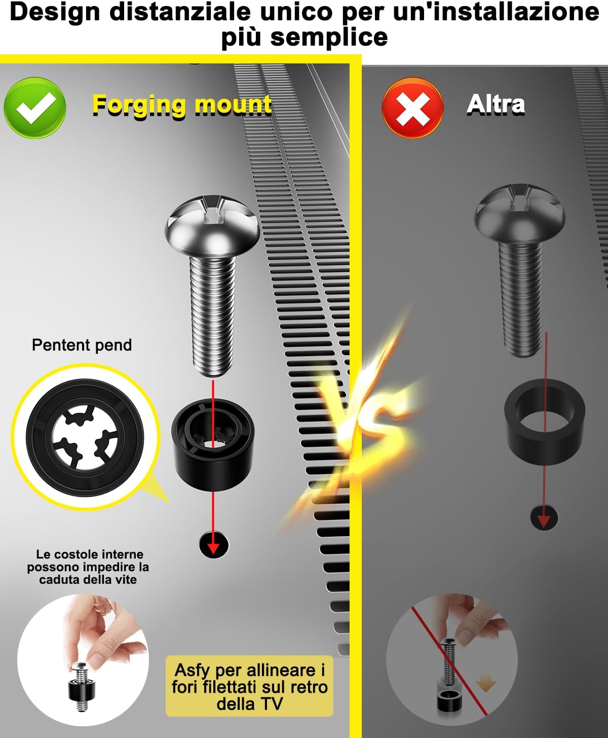 Thumbnail 6 de FORGING MOUNT Supporto TV 1090mm per 50-90" 📺