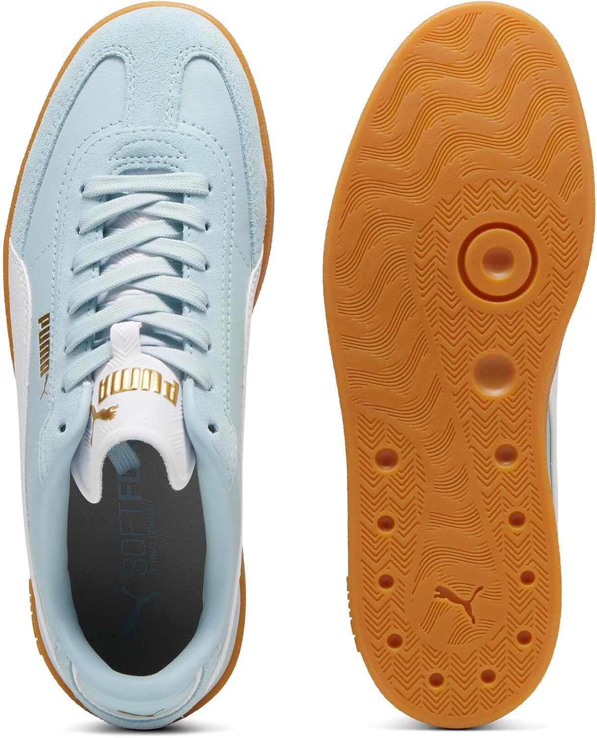 Detalle de Puma Club II Era Sneaker Mixte – Frosted Dew/Puma White Gum, 41 EU