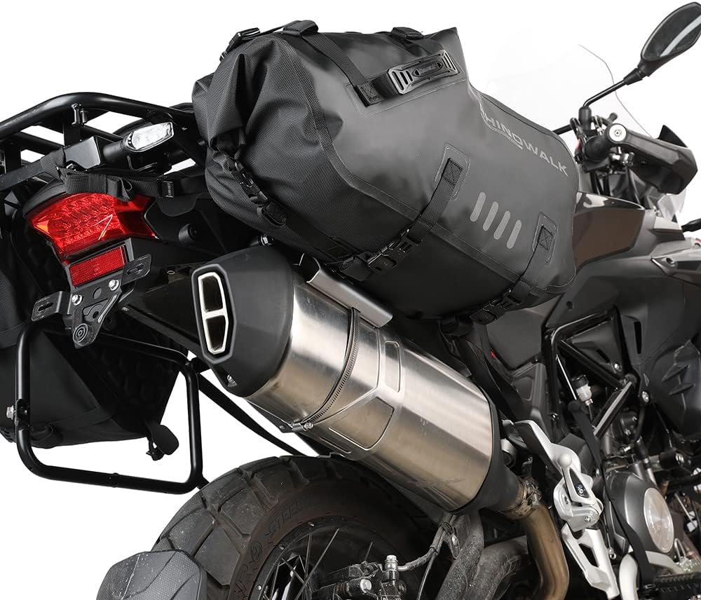 Thumbnail 3 de Rhinowalk universal motorcycle exhaust heat shield (heat cover) in silver