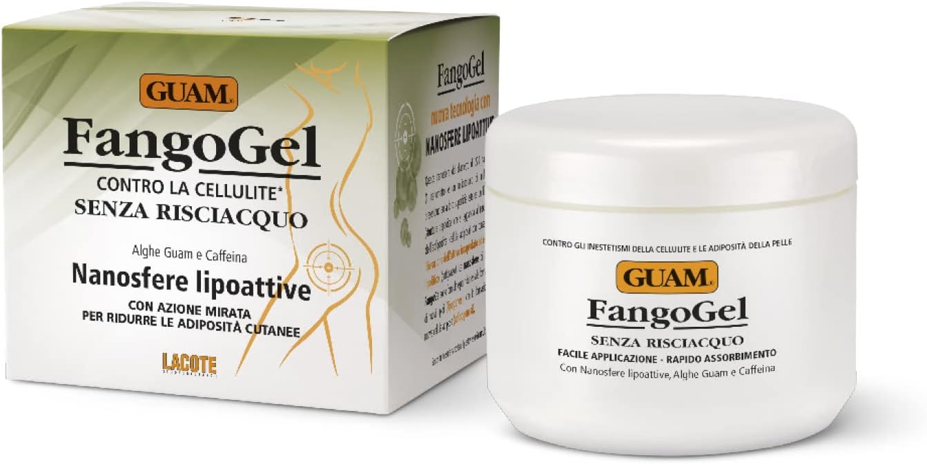 Guam FangoGel Contro la Cellulite – Gel senza risciacquo con Nanosfere Lipotive