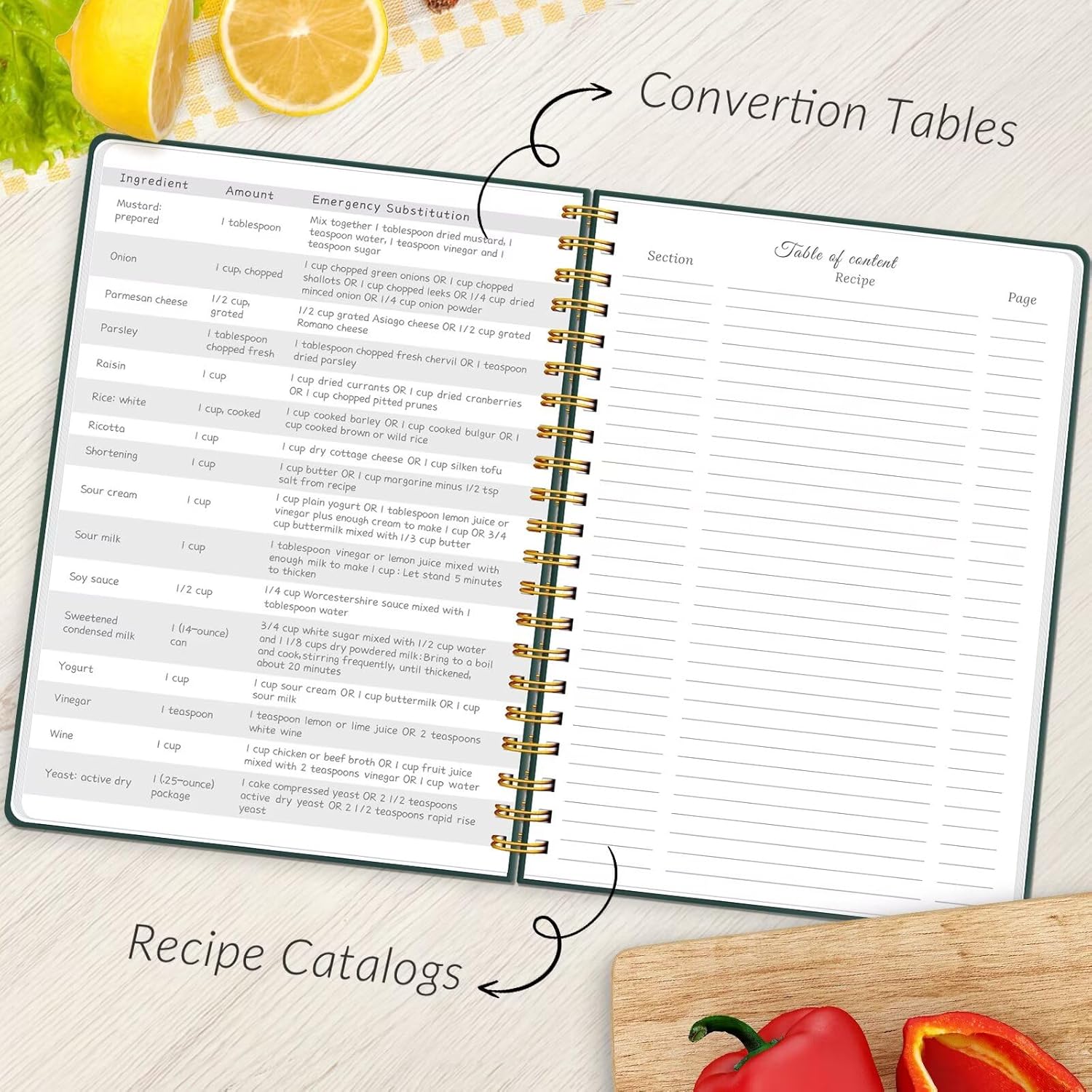Thumbnail 3 de LuBudingJoy B5 Blank Recipe Book (Hardcover, 130 Pages) – Spiral Cookbook Journal with DIY Stickers