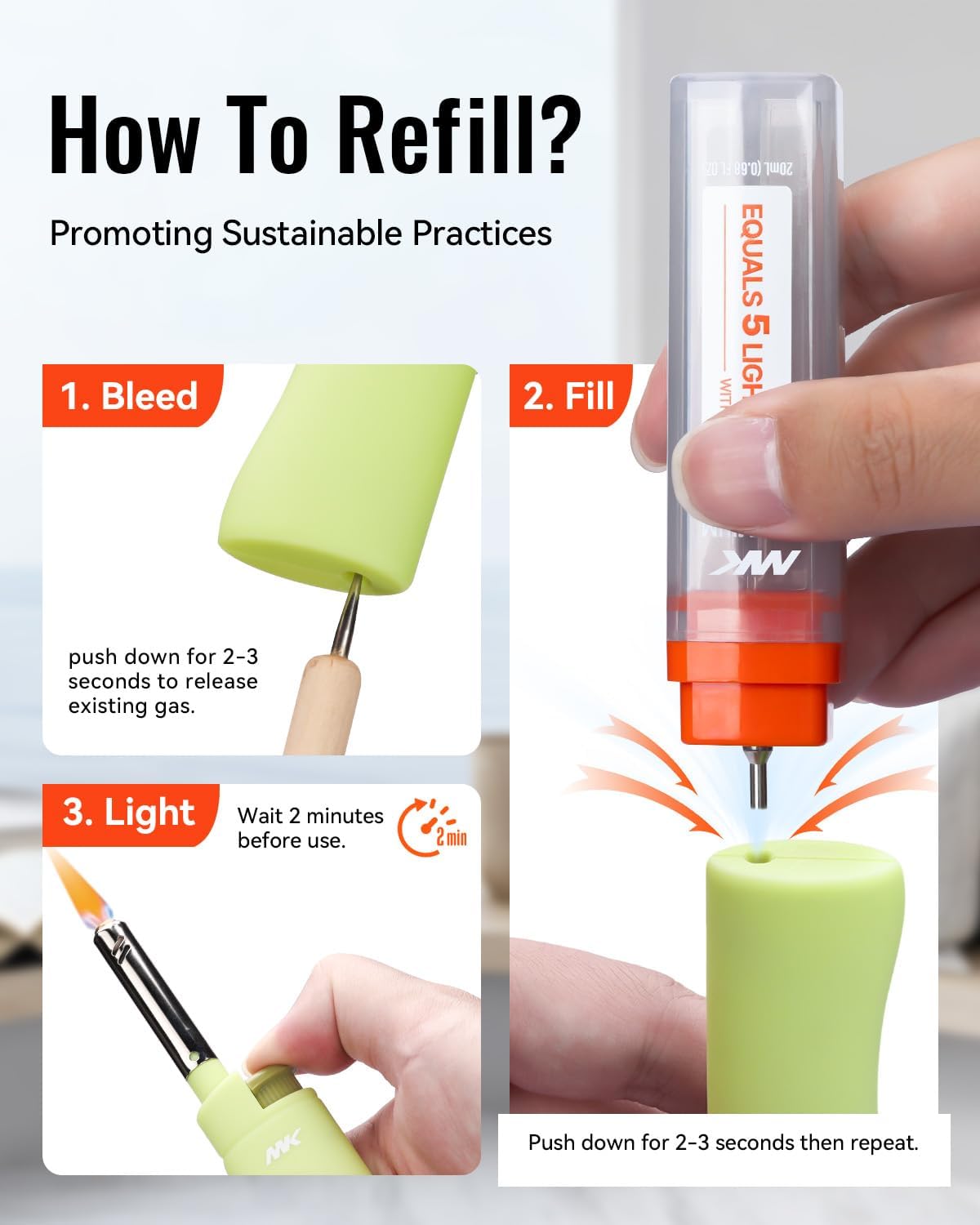 Detalle 2 de MK Candle Lighter 4-Pack