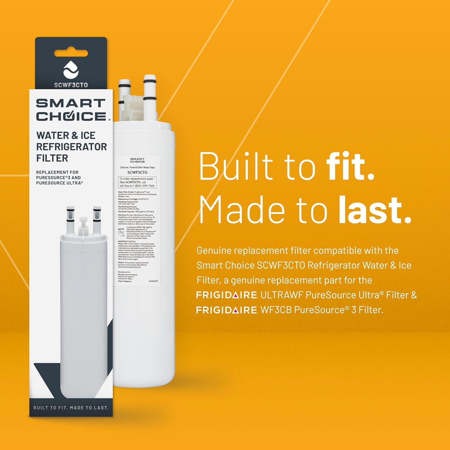 Thumbnail 1 de Smart Choice SCWF3CTO3PK refrigerator water filter 3-pack 🚰