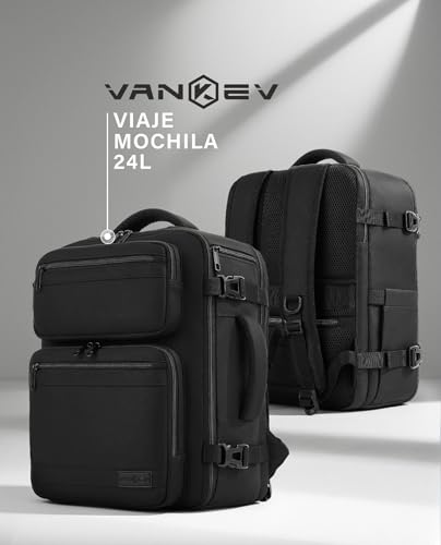 Thumbnail 7 de Mochila de cabina VANKEV 40x30x20 cm (24 L) para Vueling, Ryanair, EasyJet y más – 15,6