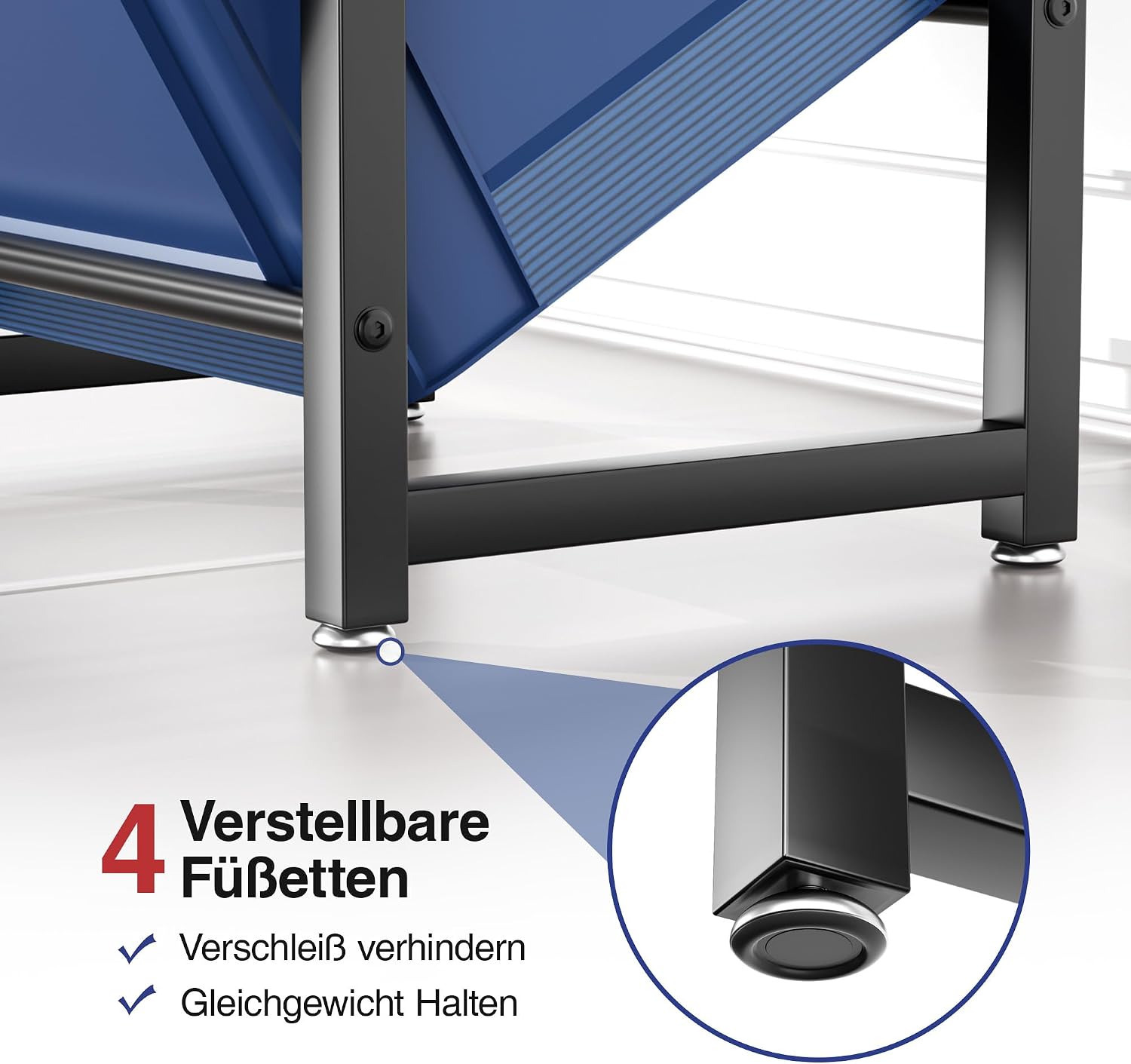 Detalle 2 de jockcaras Getränkekistenregal für 3 Kisten – robustes, platzsparendes Metallregal in Schwarz