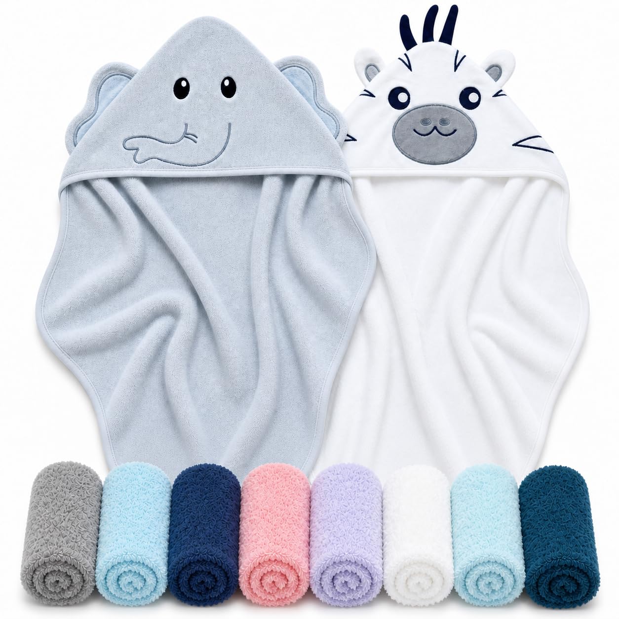 Detalle de Cute Castle Baby Hooded Towels, Rayon from Bamboo
