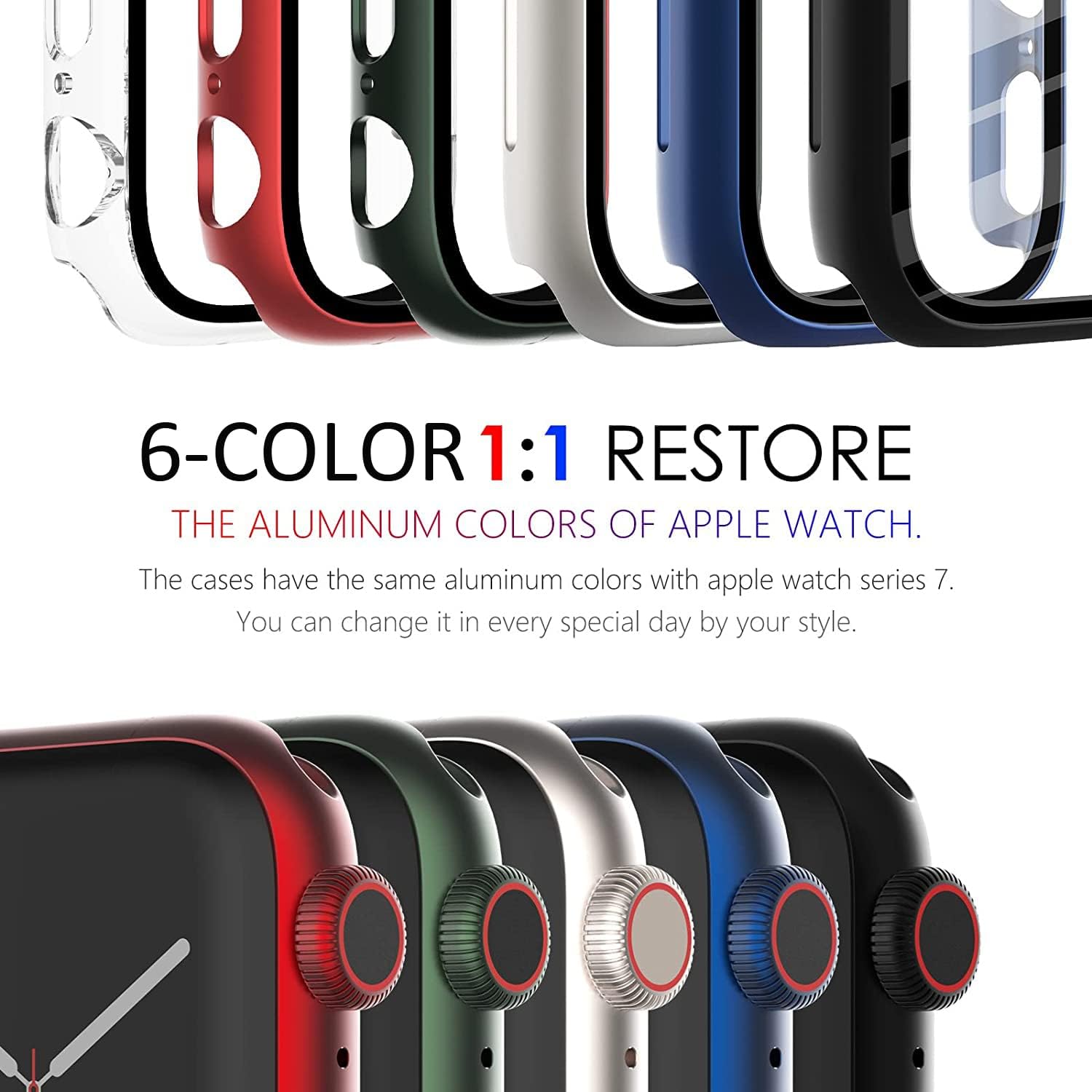 Thumbnail 2 de Fullife 3 Pack 40mm Screen Protector for Apple Watch Series 6/5/4/SE (2020–2025) with 9H Tempered Glass
