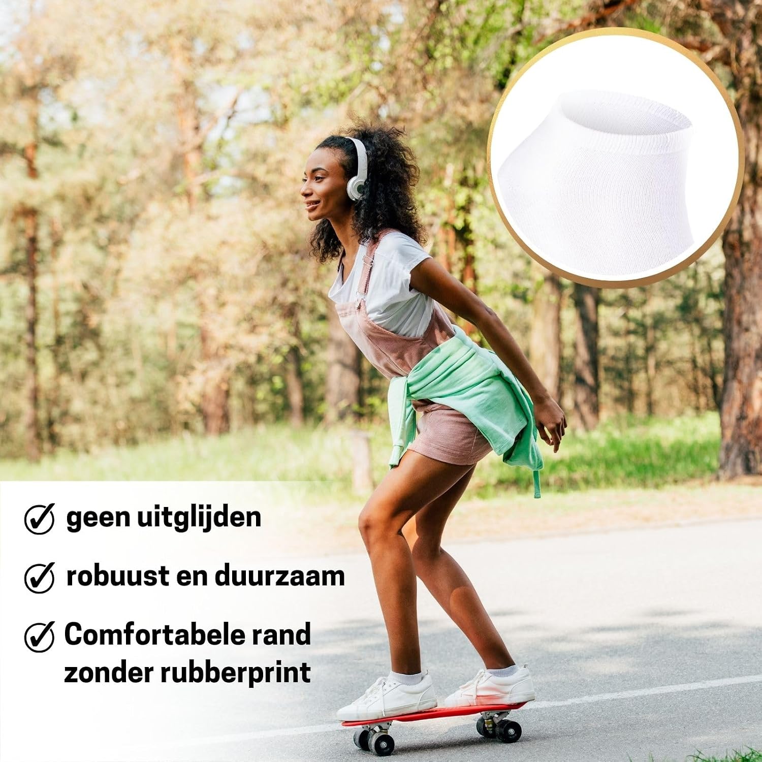 Detalle 1 de sockenkauf24 sneakersokken voor dames en heren, 10 paar katoenmix