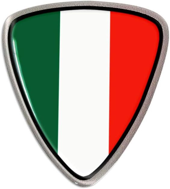 Quattroerre 14295 Sticker Adesivo 3D Scudetto Italia – rilievo in resina poliuretanica