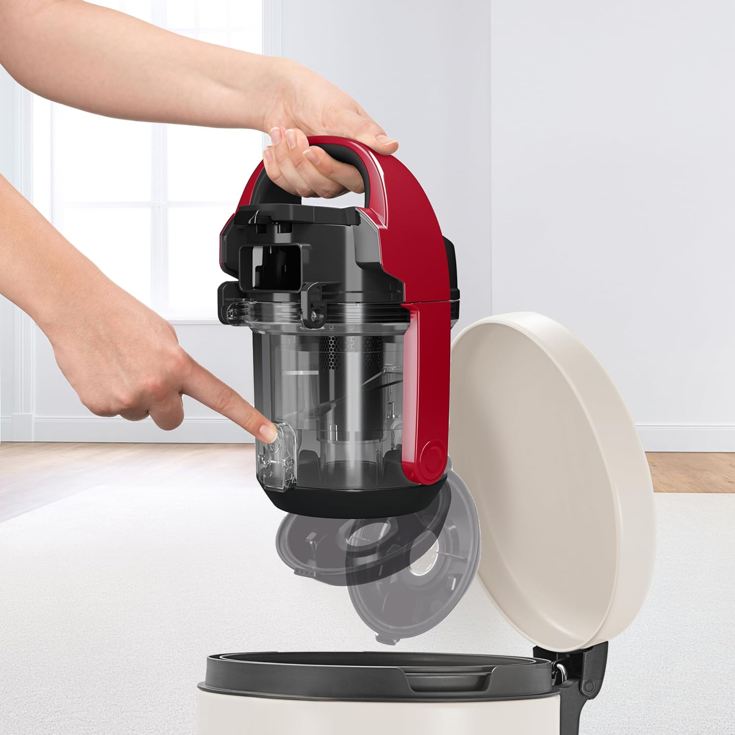 Detalle de Bosch Serie | 2 BGC05AAA2 stofzuiger zonder zak, compact met HEPA H12-filter