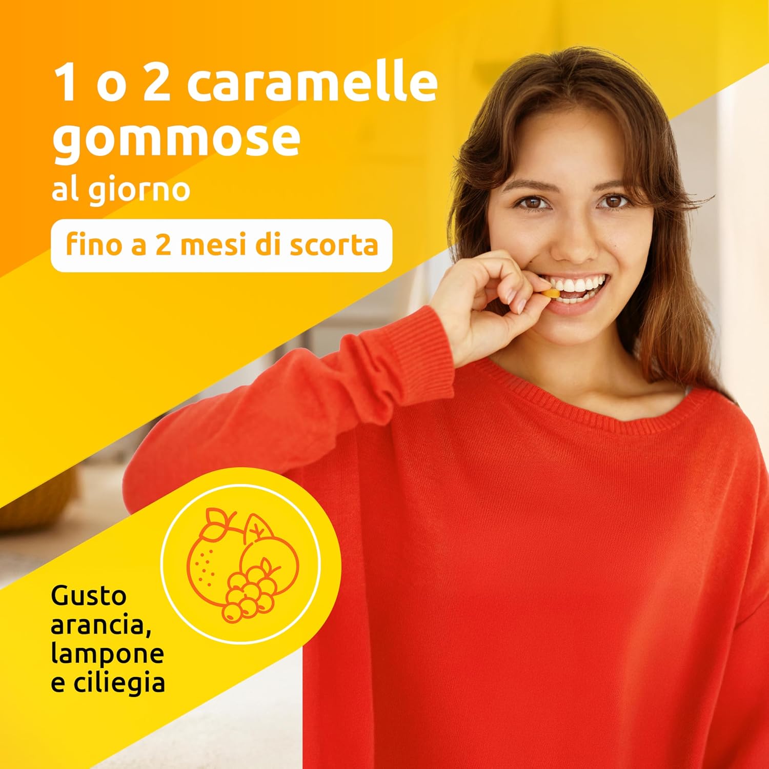 Detalle de Supradyn Energy, 70 Caramelle Gommose: integratore multivitaminico che punta sull’energia quotidiana