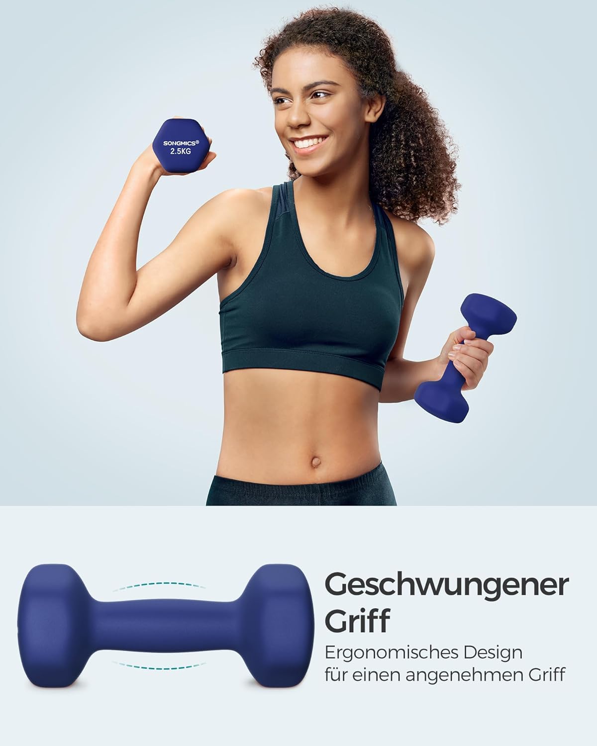 Thumbnail 2 de SONGMICS 2 Stück Hexagon Hanteln mit Neoprenbeschichtung – Krafttraining für Zuhause