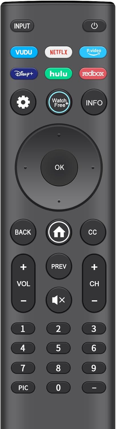 Detalle de Replacement Remote Control for VIZIO All LED LCD 4K UHD HDR Smart TVs — XRT140 Universal TV Remote