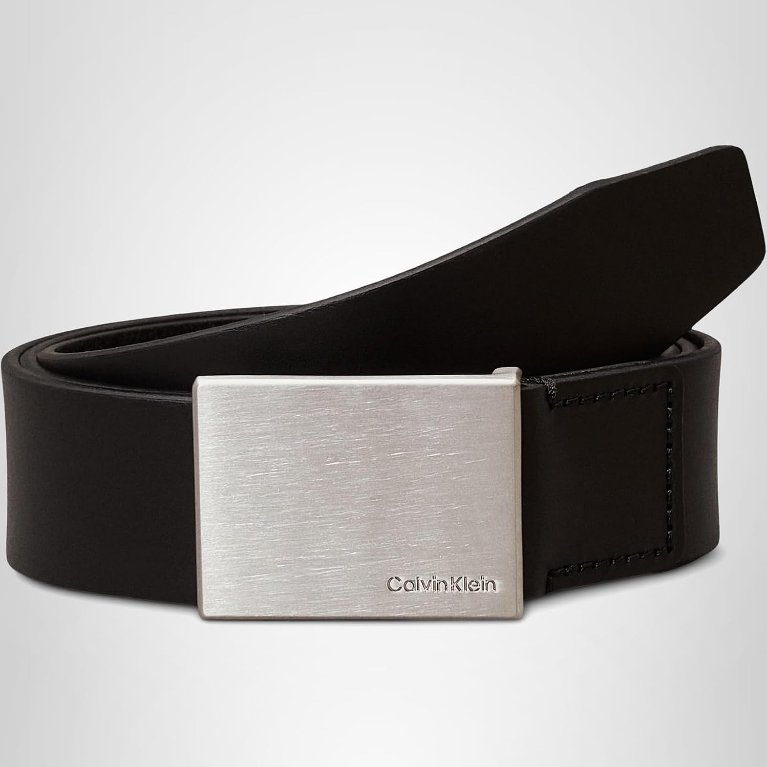 Detalle 1 de Calvin Klein Men Belt Formal Plaque 3.5 cm Leather