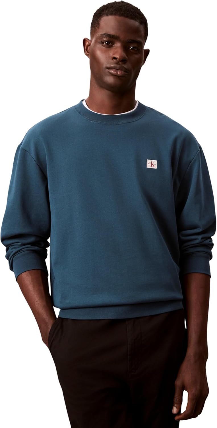 Thumbnail 4 de Calvin Klein Men’s Round Neck Terry Badge Sweatshirt