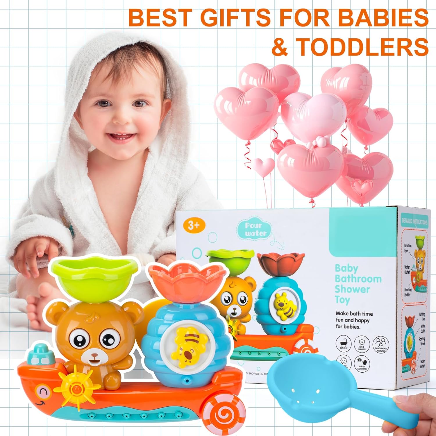 Thumbnail 6 de RILSO Badewannenspielzeug für Babys und Kleinkinder (ab 6–18 Monate bis 1–3+ Jahre)
