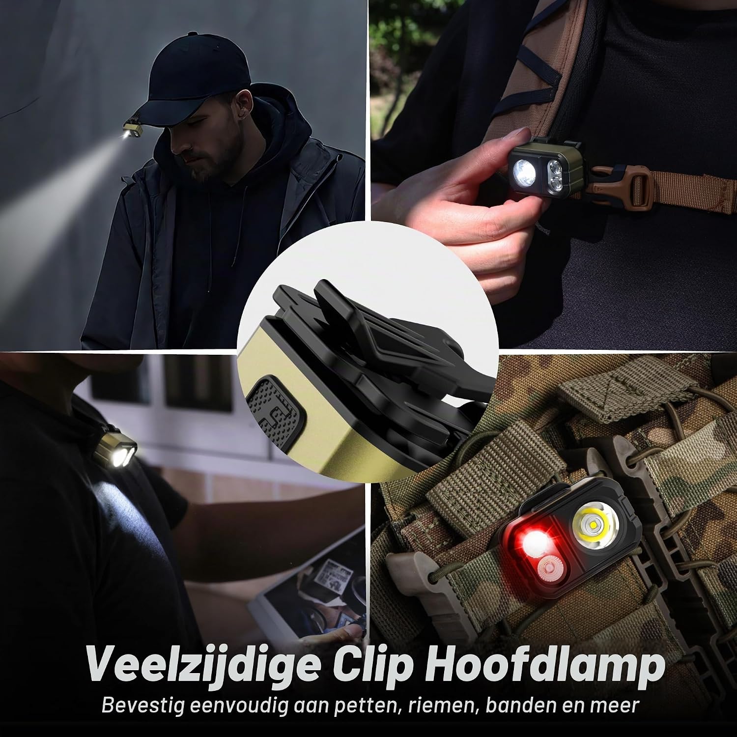 Thumbnail 4 de EverBrite E021078 led-hoofdlamp, 45 g, IP67 en 7 lichtstanden