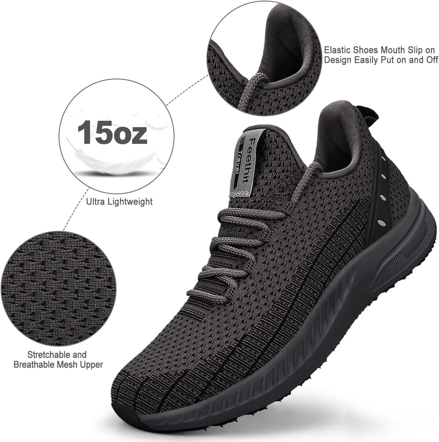 Thumbnail 2 de Feethit Slip On Walking Shoes for Comfort