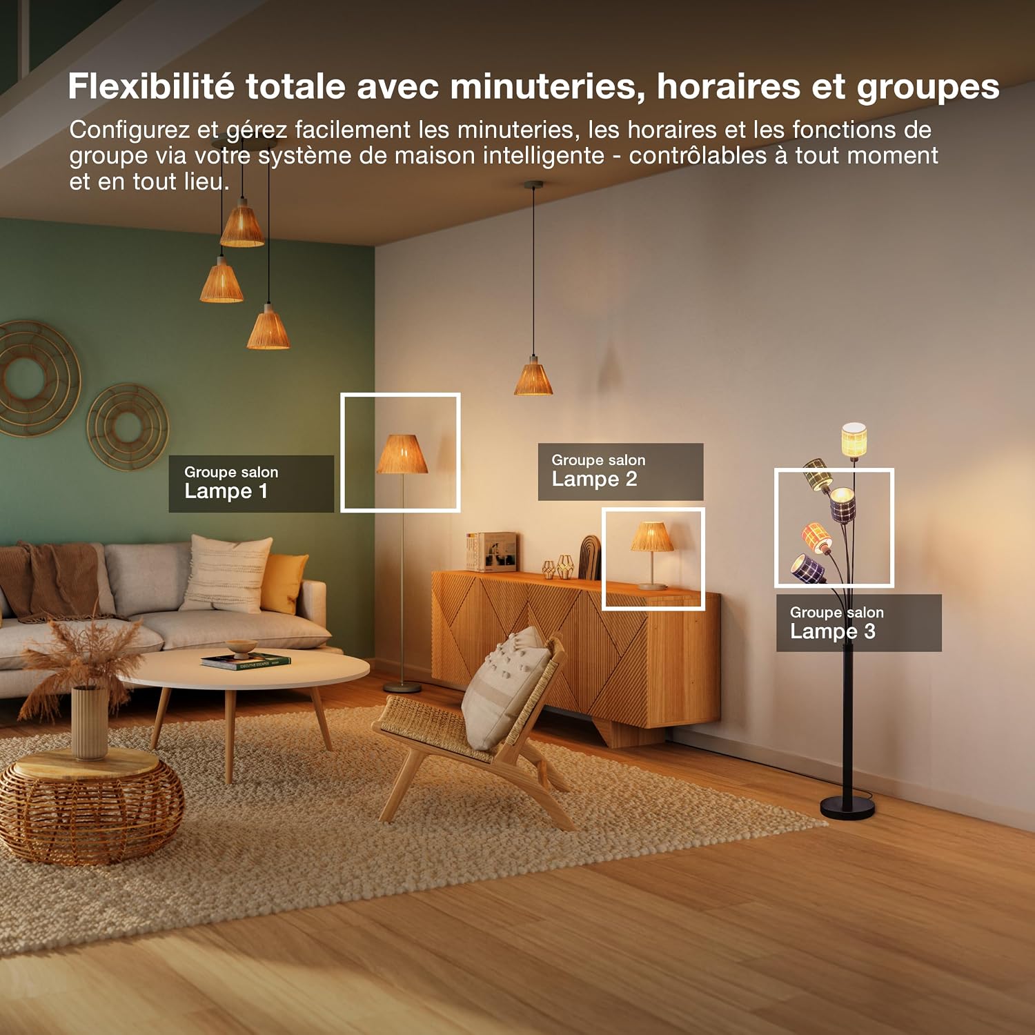 Detalle de OSRAM prise intelligente WiFi avec Matter, compatibilité Alexa et écosystèmes multiples jusqu’à 2300 W