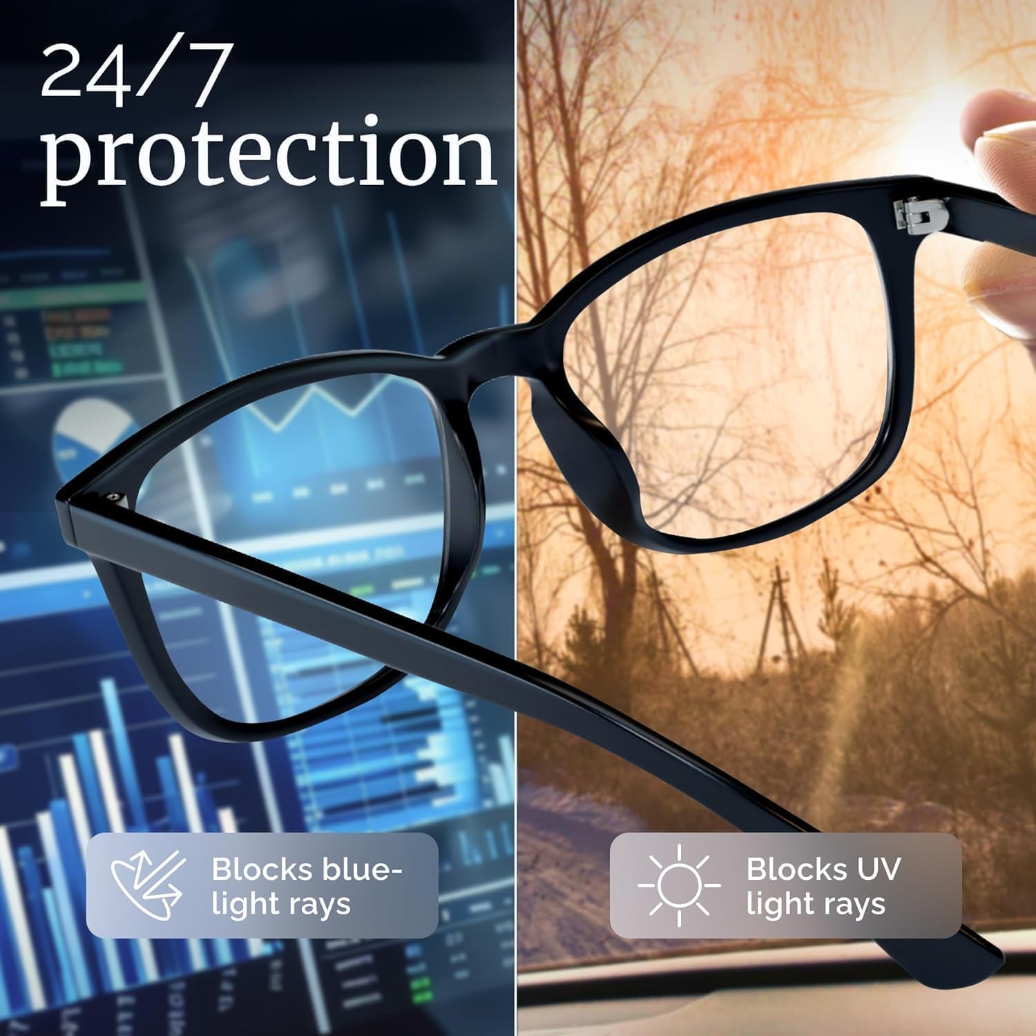 Detalle de livho High Tech Blue Light Glasses — Advanced Blue Light Blocking Computer Glasses