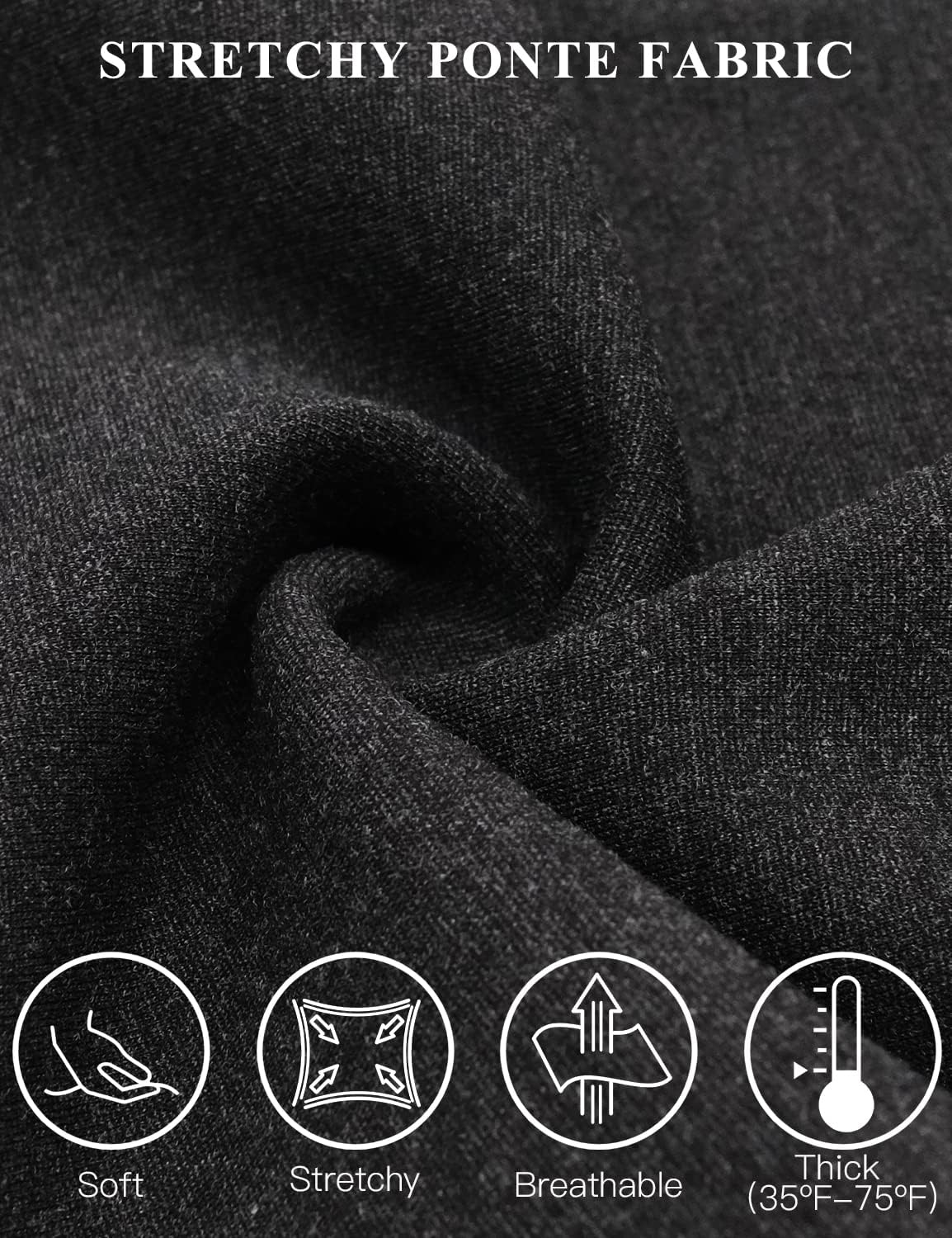 Thumbnail 3 de Tapata Stretchy Bootcut Dress Pants with Pockets (Tall, Petite, Regular)