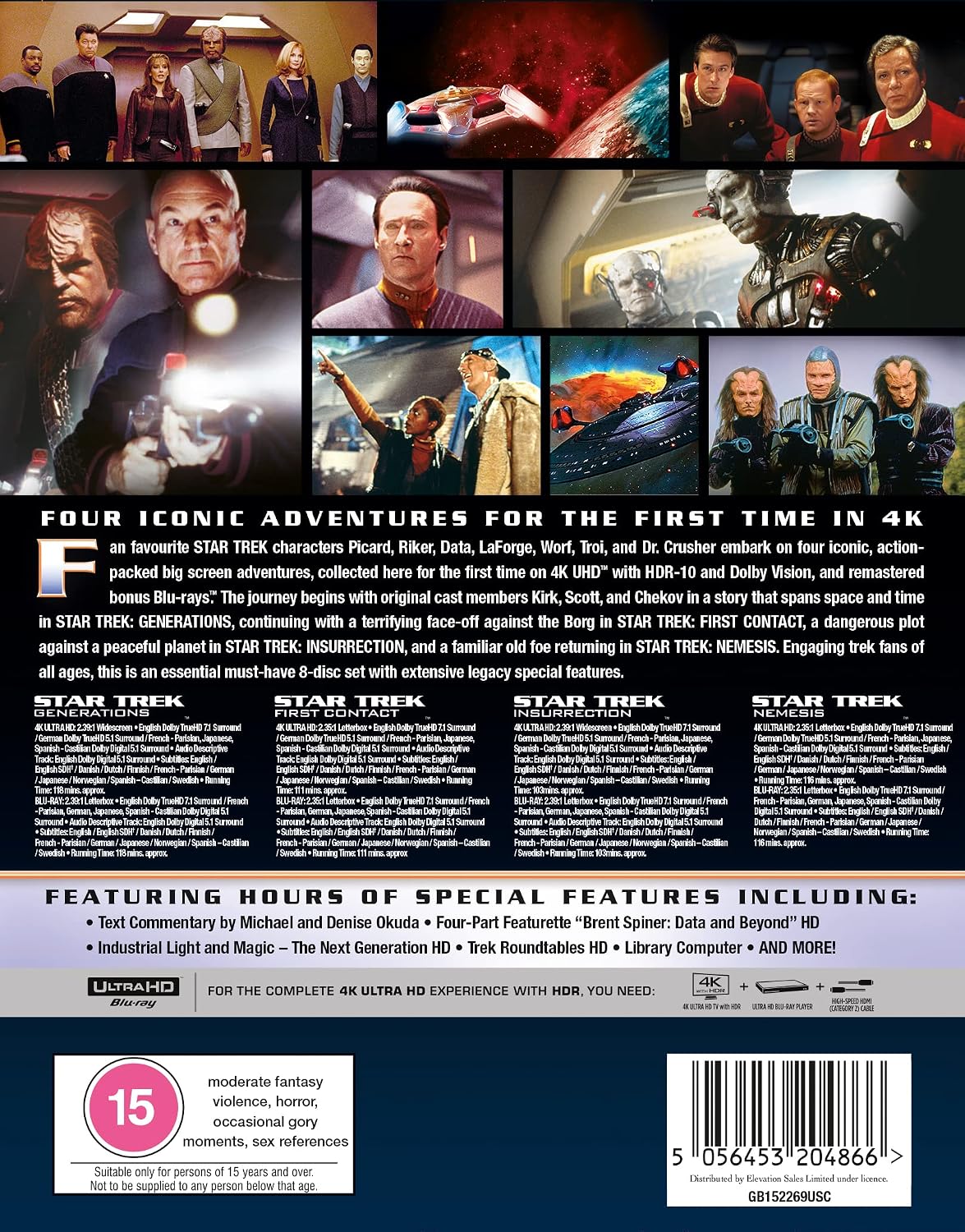 Thumbnail 3 de Star Trek The Next Generation Movie Boxset 4K UHD