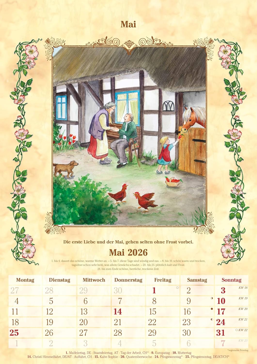 Thumbnail 5 de Alpha Edition Bauernkalender 2026 – Bildkalender 29,7×42 cm mit Bauernregeln & Platz für Notizen