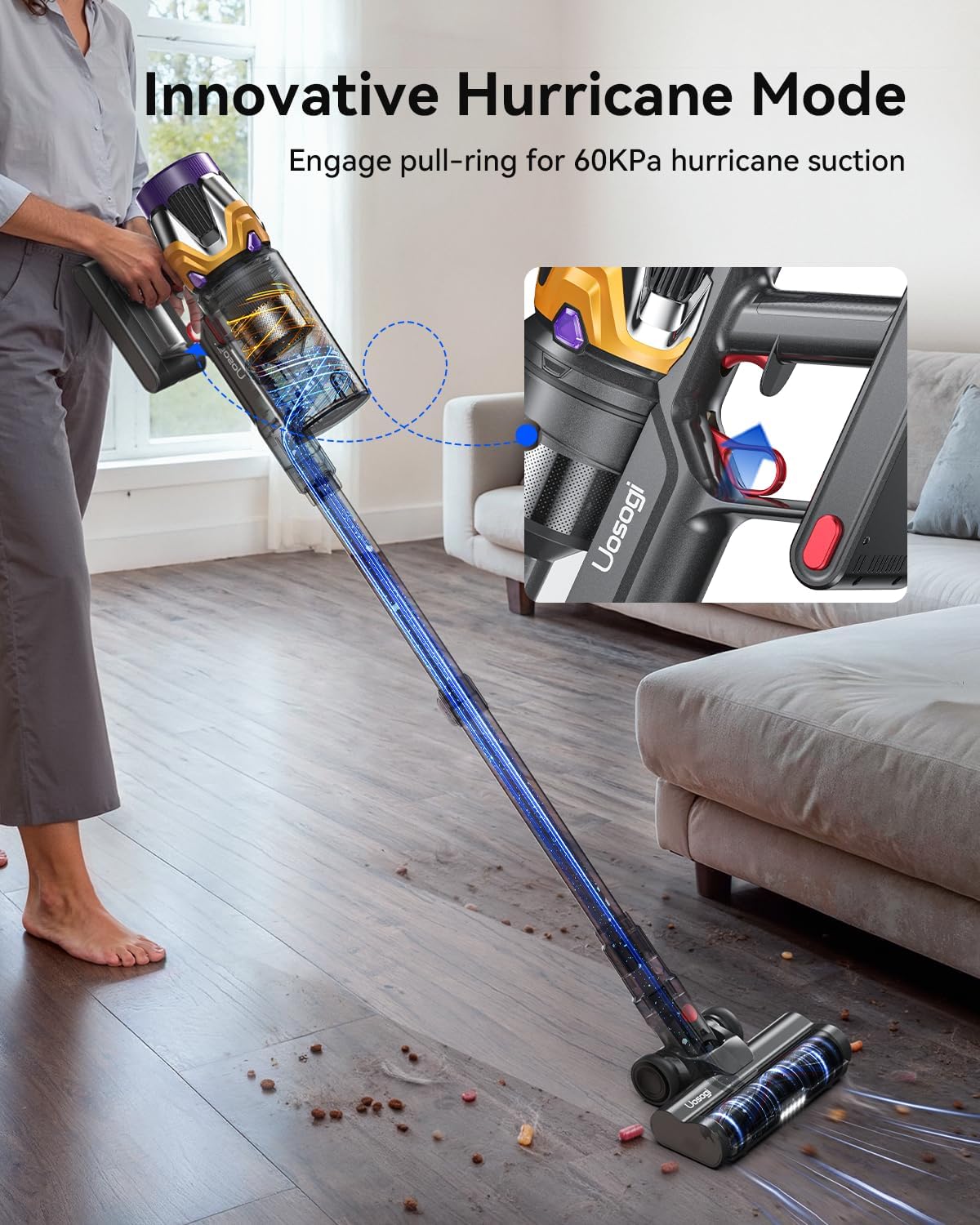 Detalle 2 de Cordless Vacuum Cleaner 55KPA ⚡