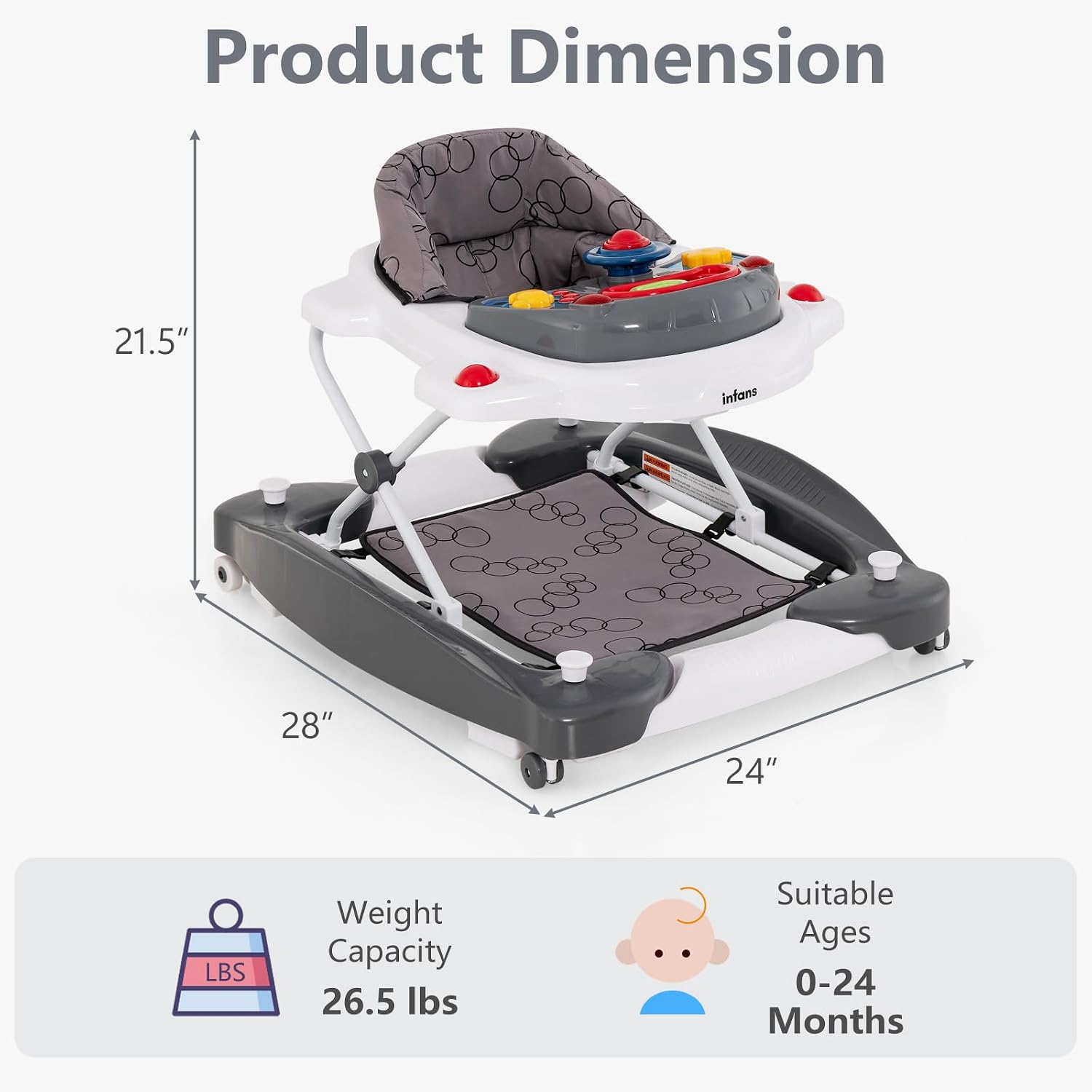 Detalle 2 de INFANS 5-in-1 Baby Walker