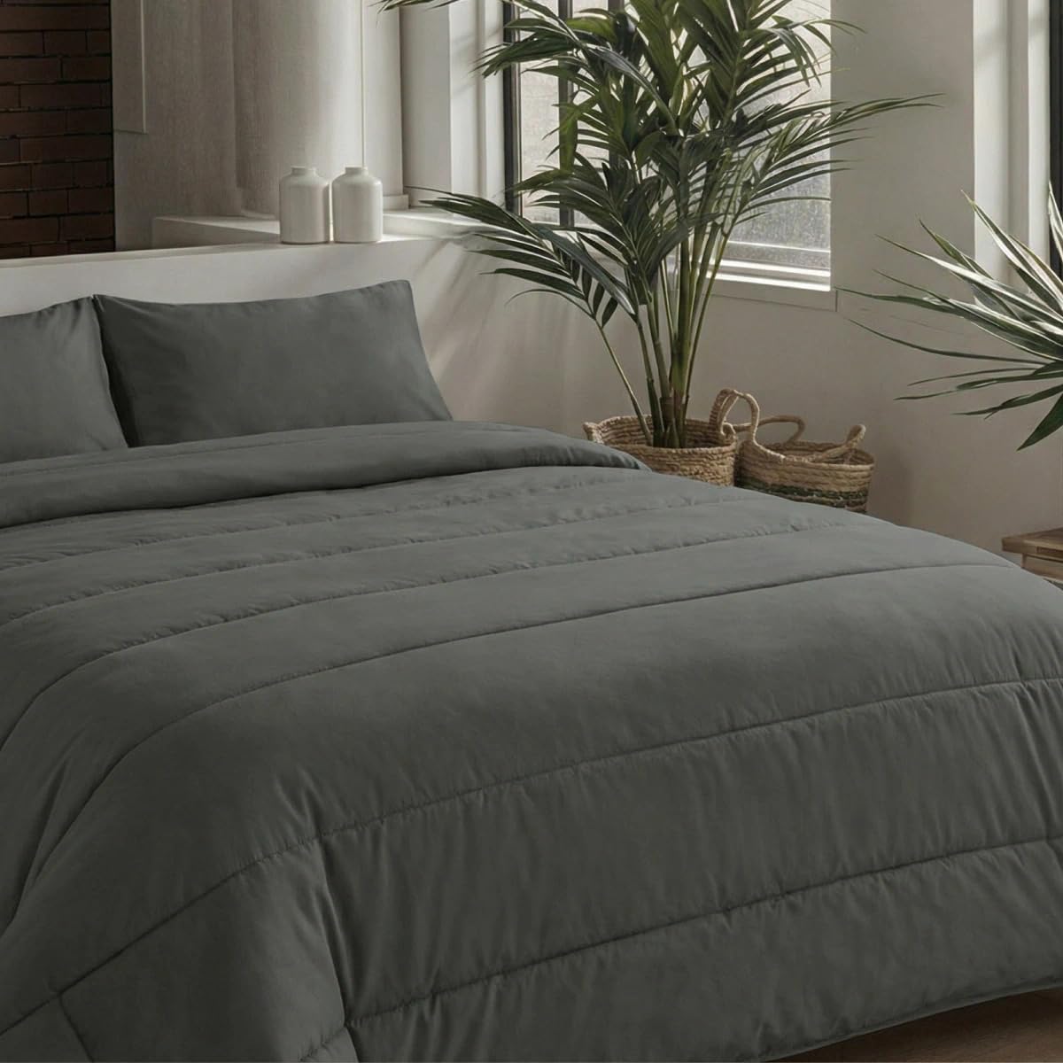 Detalle de Zelesta Comfort Uni 2-in-1 4-Jahreszeiten Ganzjahresbettdecke – Schlafkomfort ohne Bezug (140x200 cm)