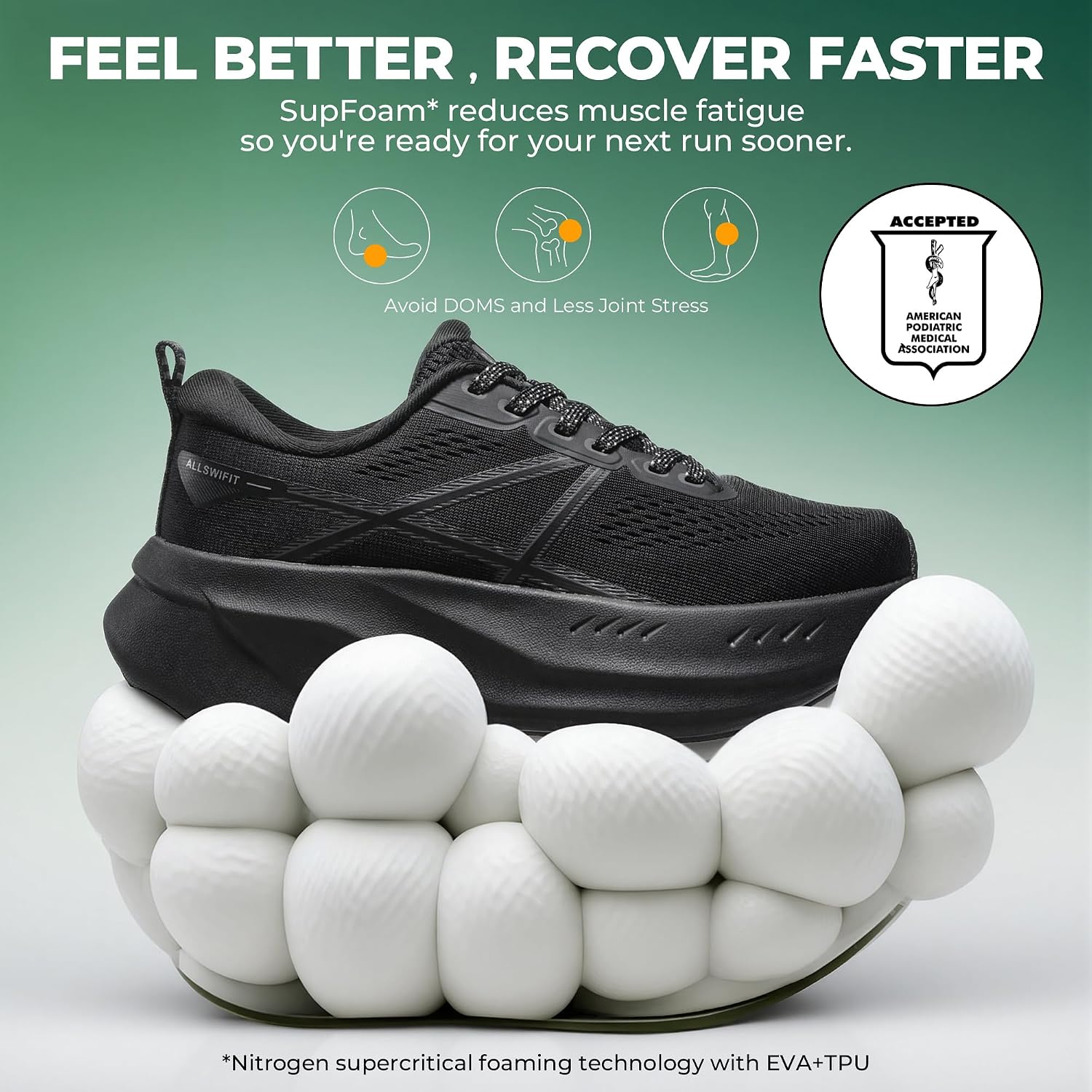 Thumbnail 2 de ALLSWIFIT Active5K Running Shoes 7.5 oz