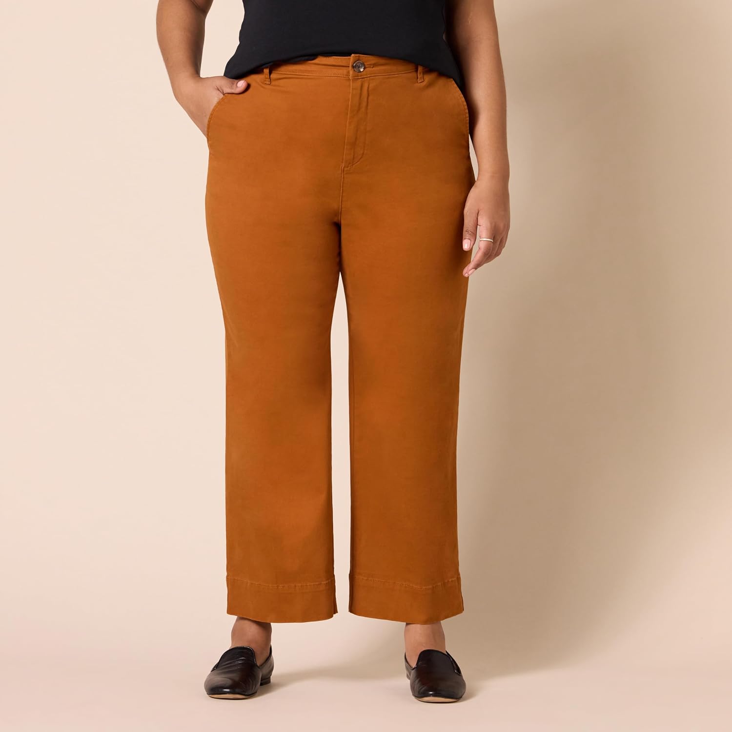 Thumbnail 5 de Amazon Essentials Women's High-Rise Wide Leg Khaki Pant, Stretchy Business Casual