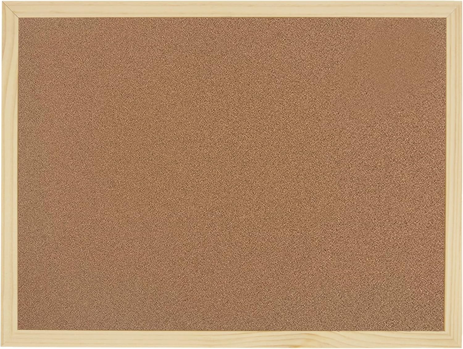 Detalle de OWLKELA 90x60cm Thicken Cork Board with 10 Pushpins and Hanging Rings – A Practical Bulletin Board for Home, Office or Classroom