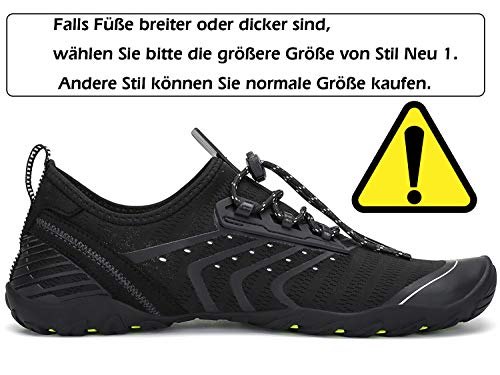 Thumbnail 1 de SAGUARO Escarpines Barefoot para Mujer y Hombre - Zapatillas de Agua Antideslizantes, Transpirables y con Drenaje (Negro, Talla 43)