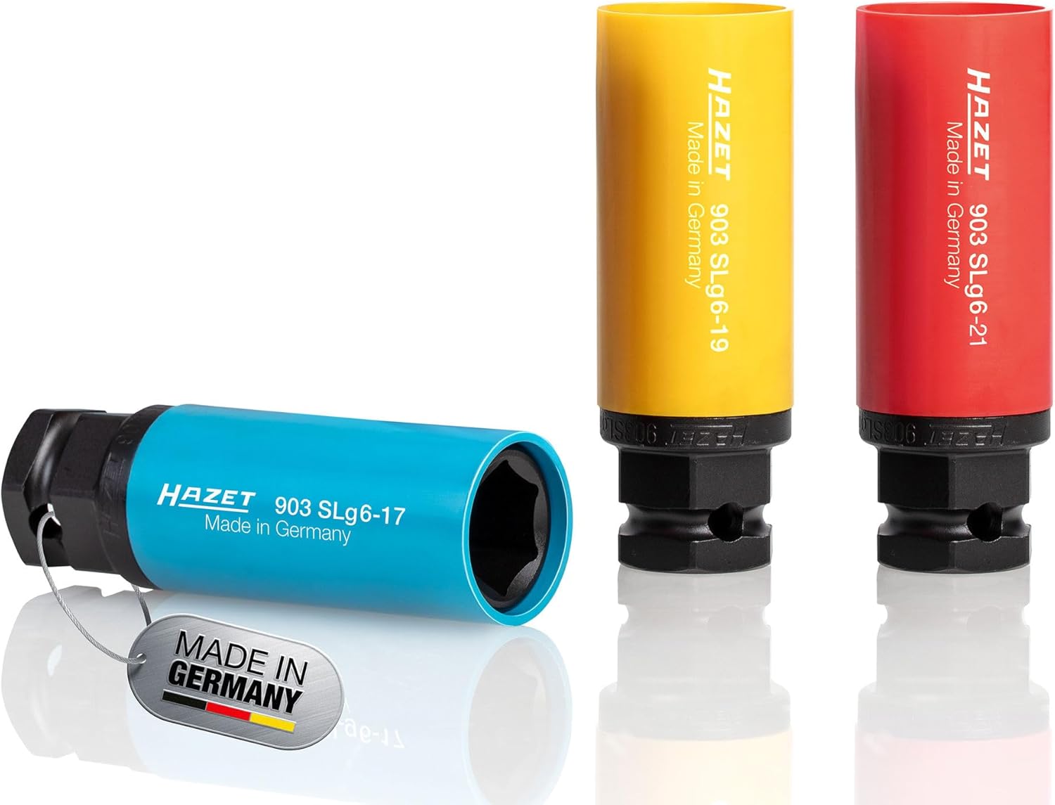 Thumbnail 4 de HAZET Steckschlüssel-Satz 903SPC/3 I 12,5 mm Vierkantantrieb – 17–21 mm, Kunststoffhülse, für Felgen aus Aluminium