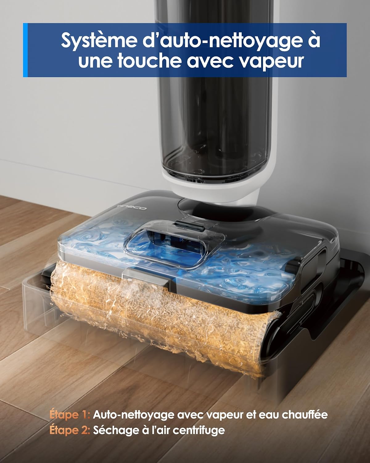 Detalle 2 de Tineco Floor One S6 Nettoyeur vapeur 140°C 🧹