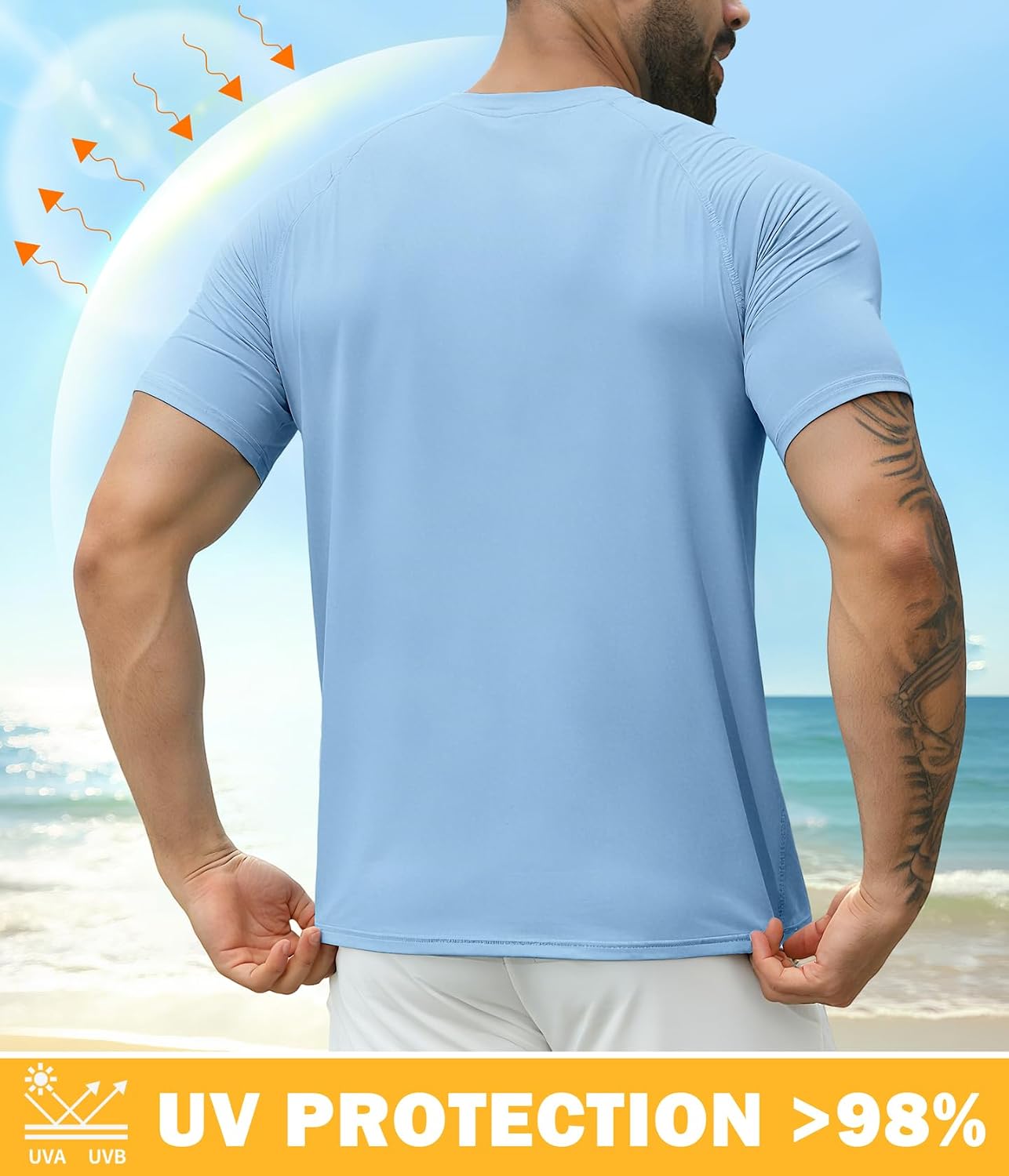 Thumbnail 1 de Boyzn 1–3 Pack Men's Rash Vest with UPF 50+ Sun Protection