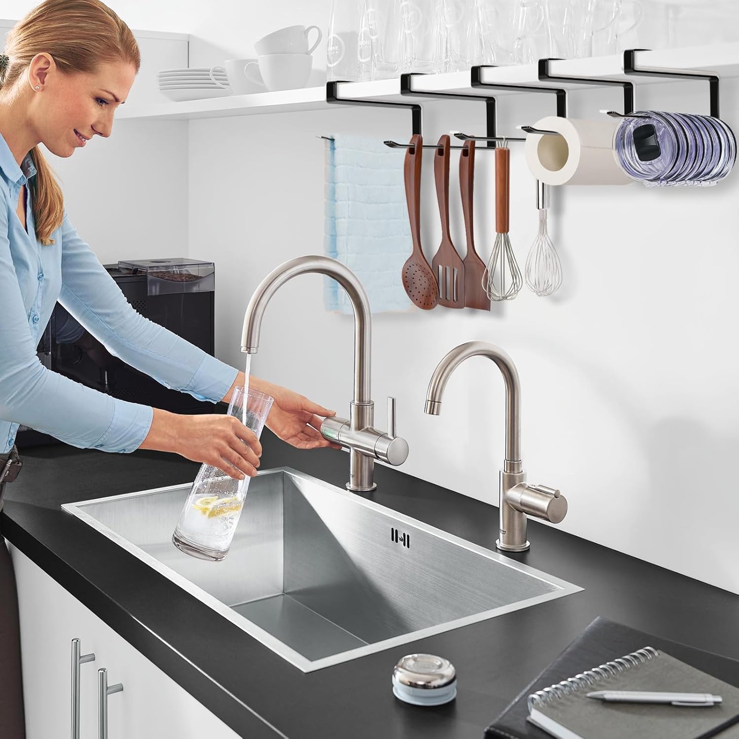 Thumbnail 6 de Tumbler Lid Organizer 20-lid horizontal hook