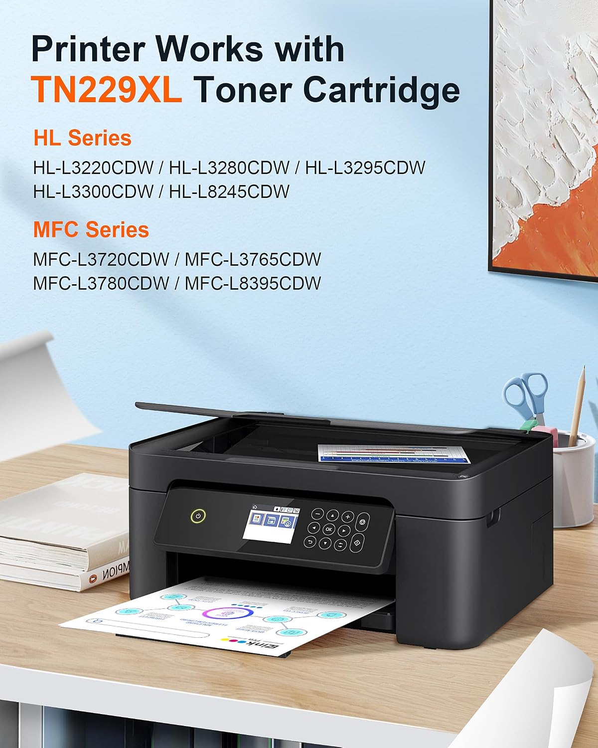 Thumbnail 1 de E-Z Ink Pro TN229XL/TN229 Toner Cartridges, 5-Pack with Chip