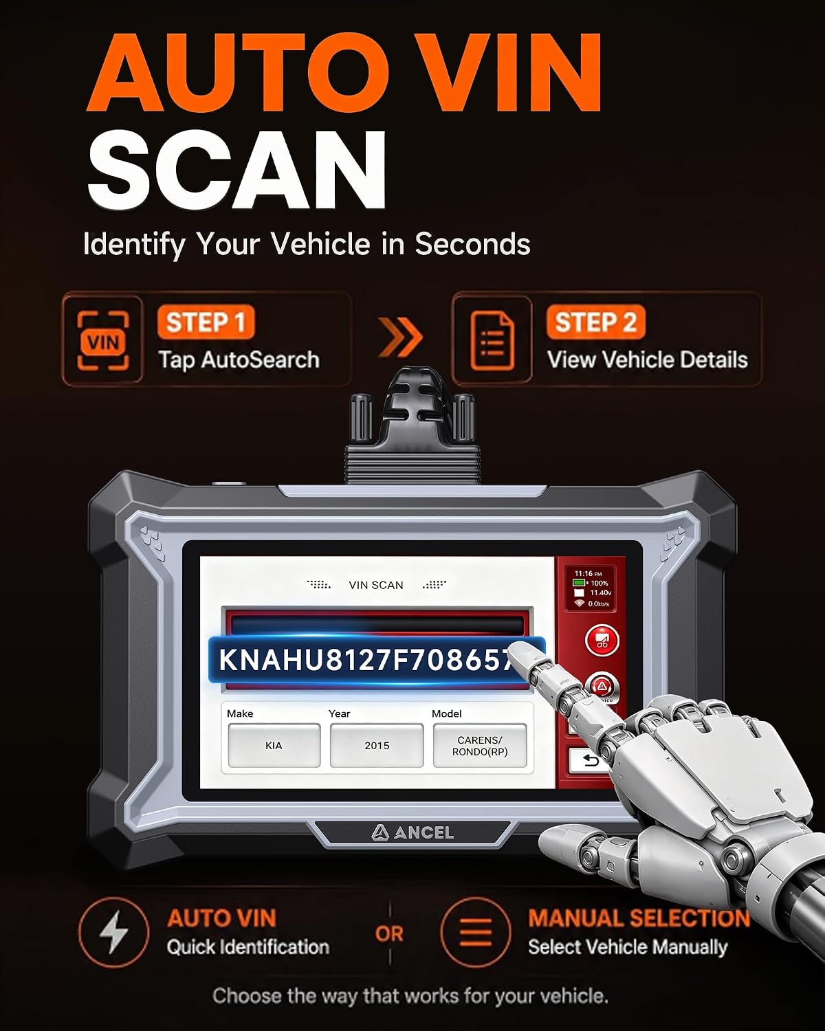 Thumbnail 5 de ANCEL DS200 OBD2 Scanner 15+ Resets