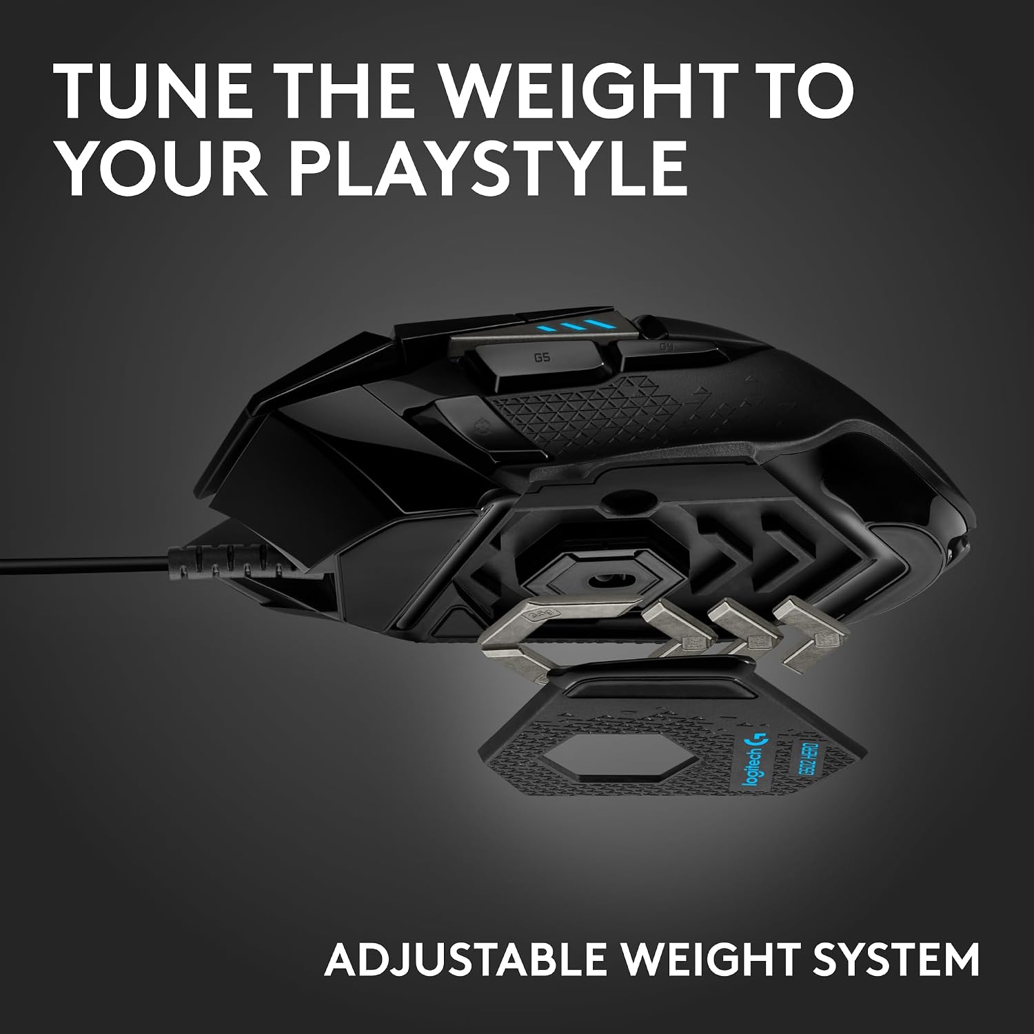 Detalle de Logitech G502 Hero Wired Gaming Mouse — Precision, Customization, and Build Quality
