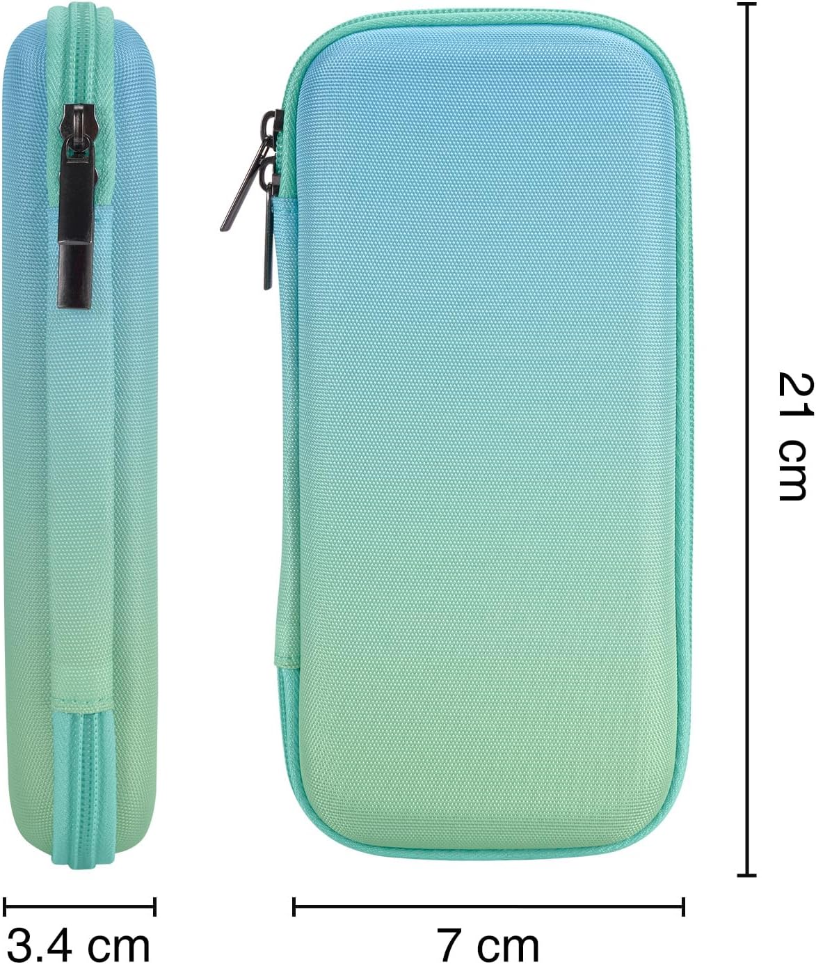 Thumbnail 5 de FINPAC Trousse scolaire EVA grande zippée Ombre Bleu-Vert (21,5 x 10 x 3,8 cm)