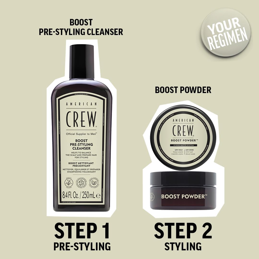 Thumbnail 3 de American Crew Boost Pre-Styling Shampoo 250ml – shampoo vegano volumizzante per capelli sottili